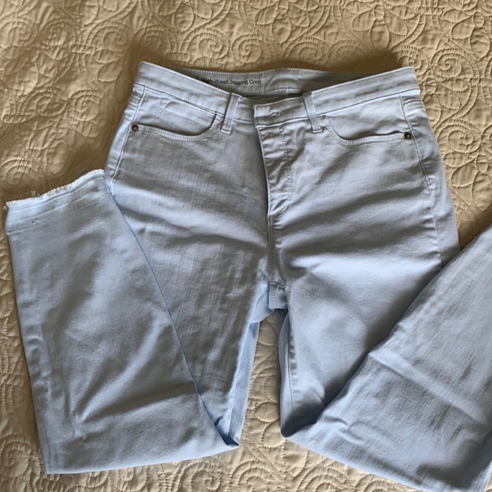 Talbots High Waist light blue crop Jeggings size 10